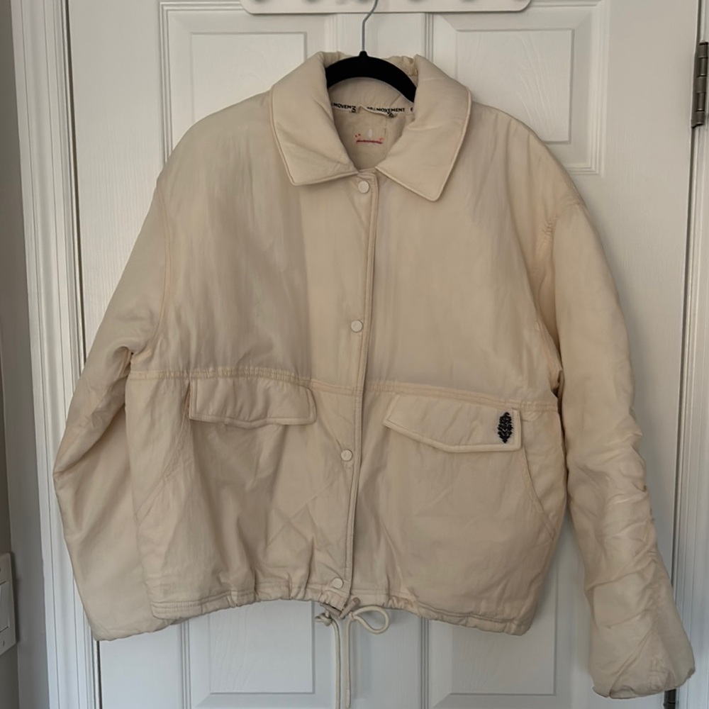 Free People Movement Women's Cream Jacket